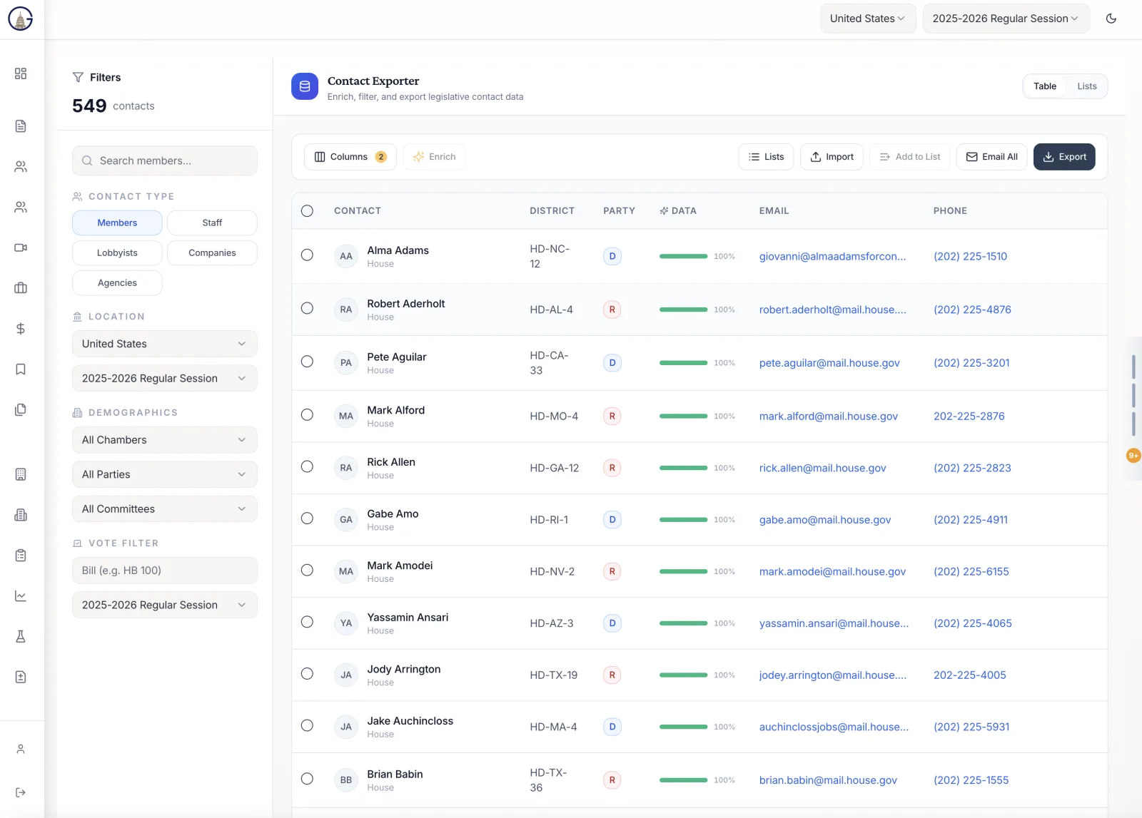 OneGov | Real-Time Legislative Intelligence Across 50 States