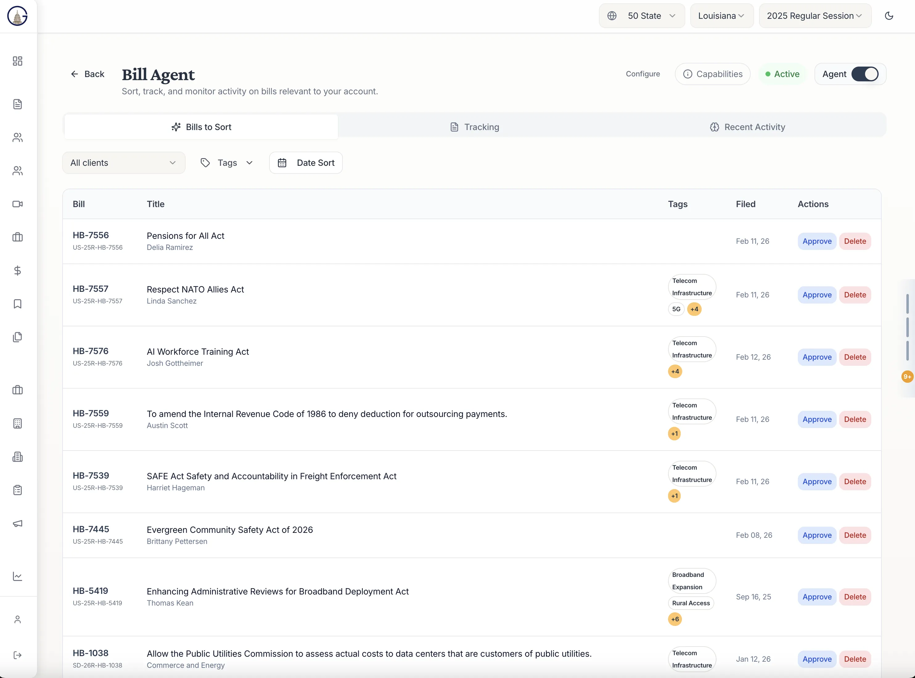 OneGov | Real-Time Legislative Intelligence Across 50 States