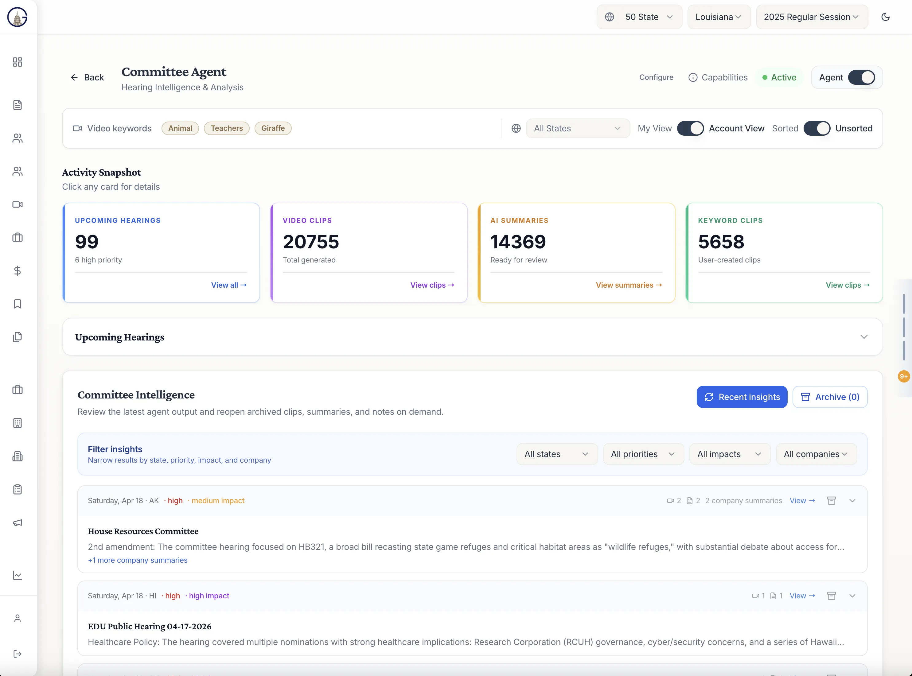 OneGov | Real-Time Legislative Intelligence Across 50 States