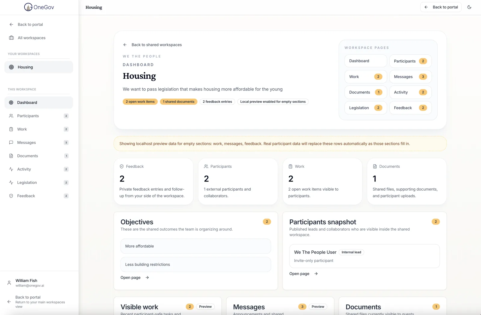 OneGov | Real-Time Legislative Intelligence Across 50 States